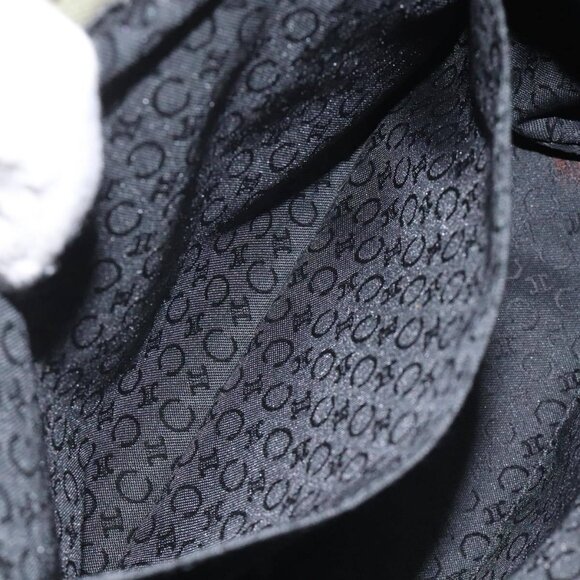 CELINE C Macadam Canvas Accessory Pouch Beige Red gold Auth hk2051 - Picture 10 of 13